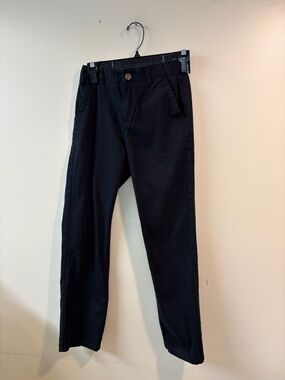Izod Black Relaxed Straight-Leg Pants